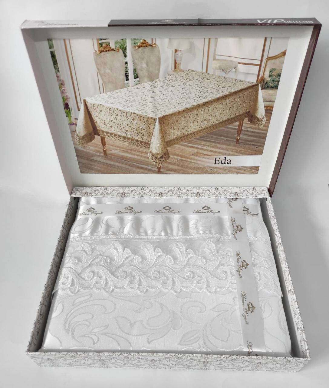 

Скатерть Maison Royale 140x180 Eda White, Белый