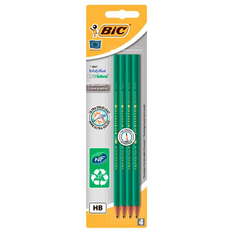 

Карандаш графитный BIC Evolution Original HB без ластика 4шт 650-8902764