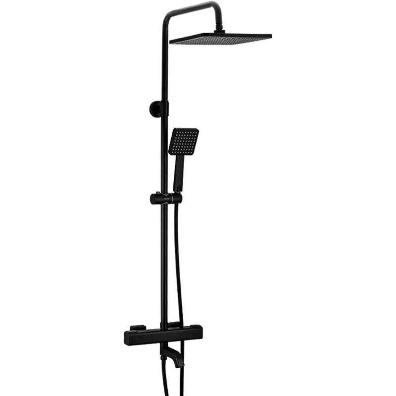 

G2491-6 Душевая система с термостатом 3 функции латунный корпус черный Gappo 1/3