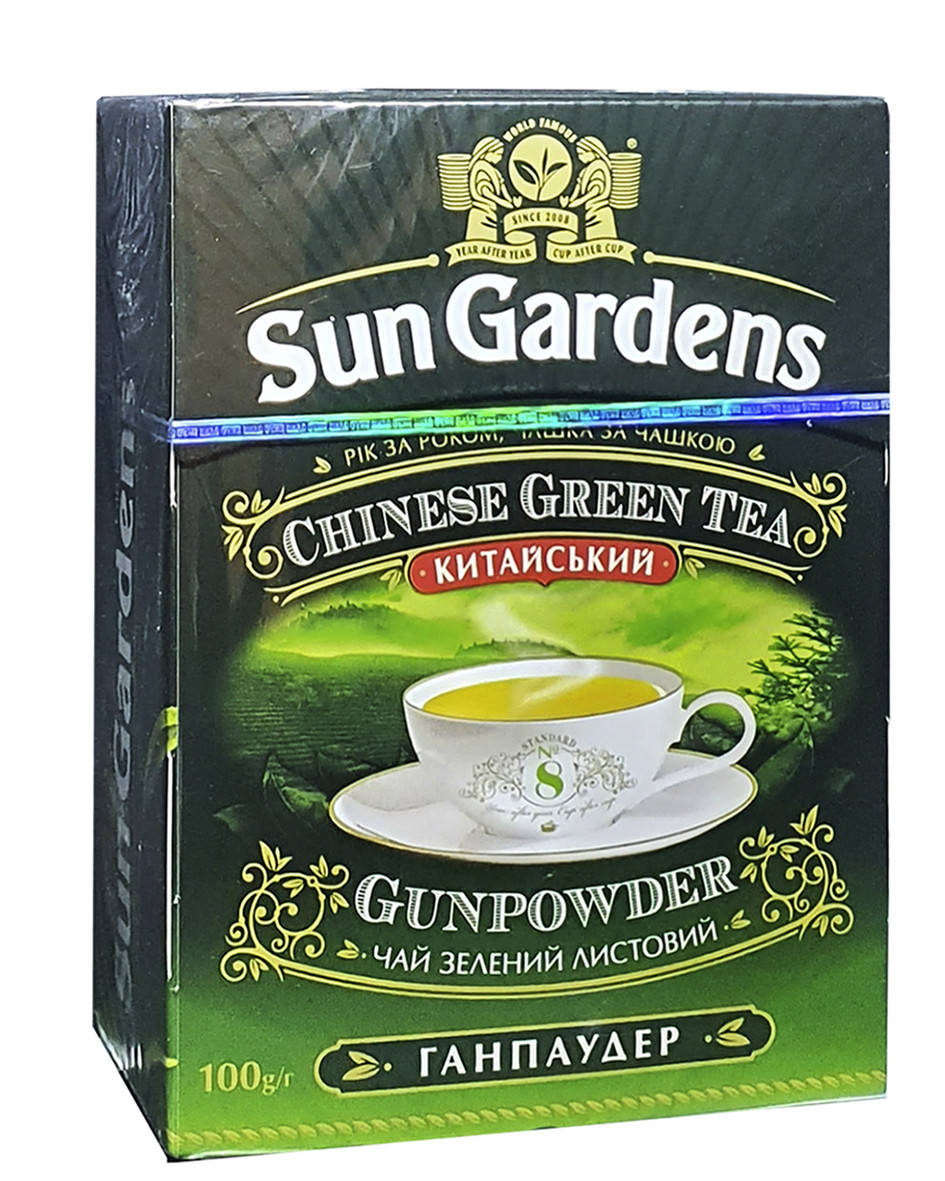 

Чай зелений Sun Gardens Gunpouder 100 г (984)