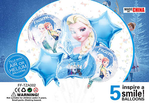 

Набор фольгированных шариков КНР "Холодное", Разные цвета