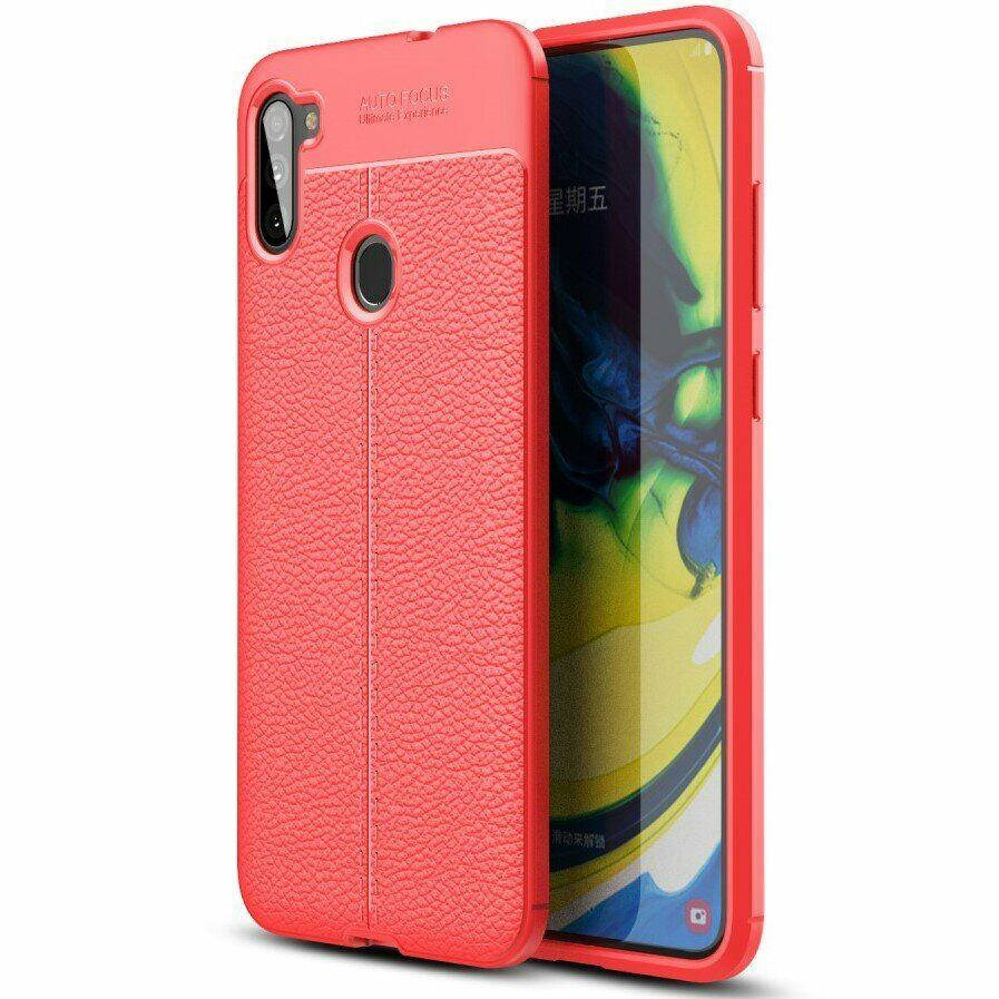 

Чехол Силикон Auto Focus кожа Samsung M11 (M115) red, Красный