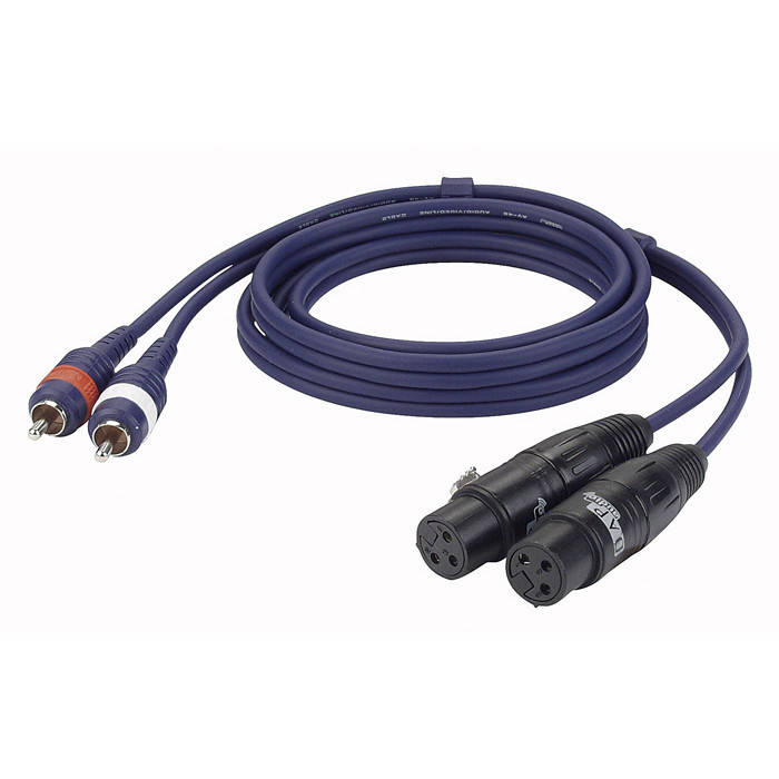 

DAP FL253 Кабель инсертный 2 XLR "мама"/2 RCA | 3м
