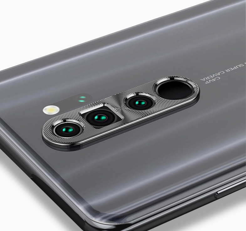 

Алюминиевая защита на Xiaomi Redmi Note 8 Pro для задней камеры черная, Черный