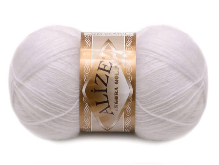 

Alize Angora Gold, Белый №55