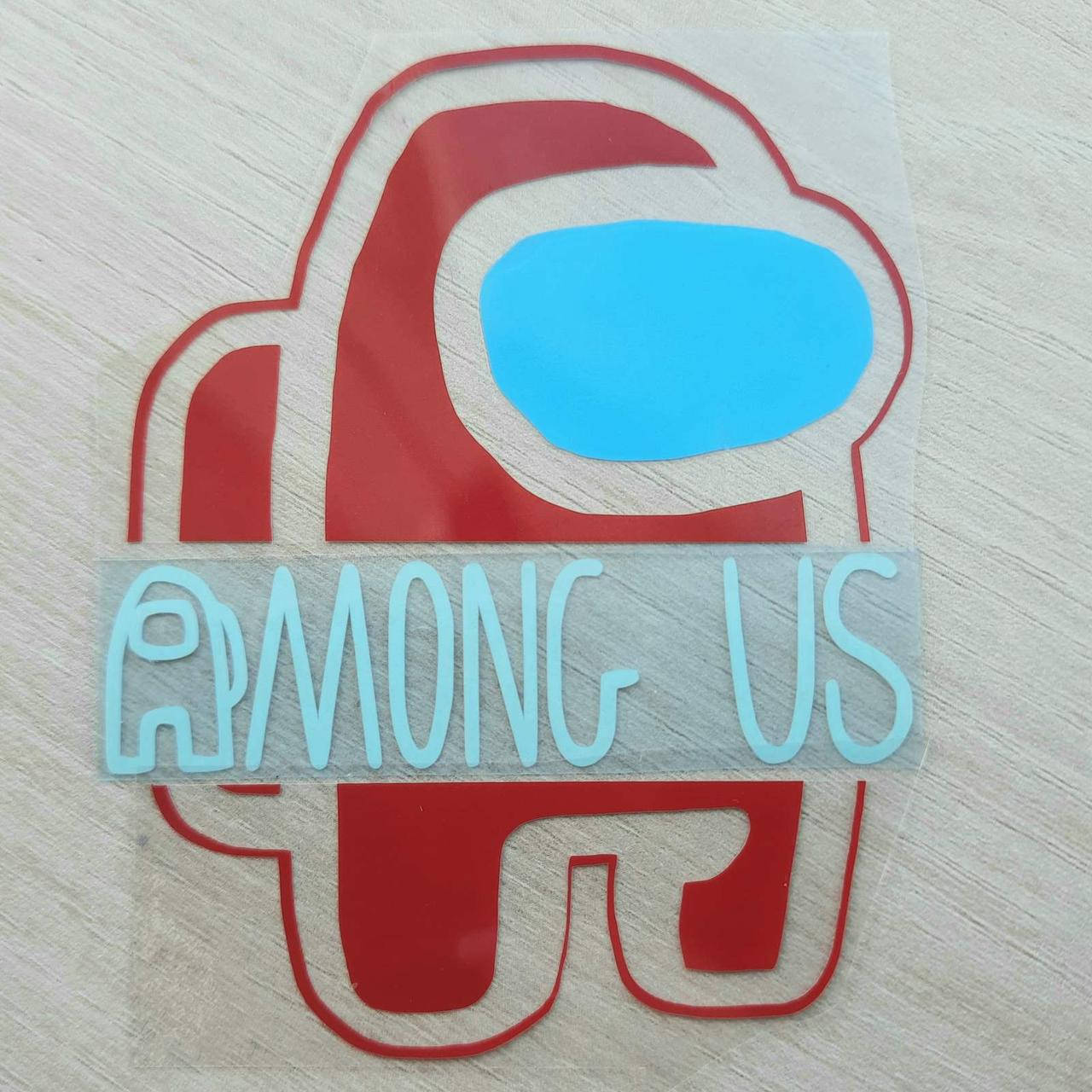 

Термотрансфер Among As, червоний