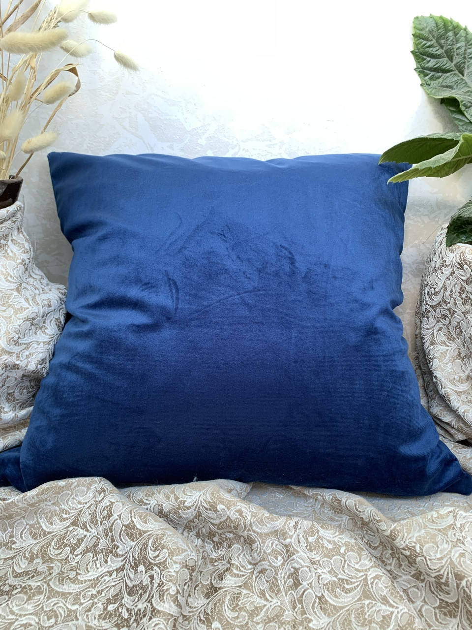 

Велюровая наволочка 45х45 см, Разные цвета