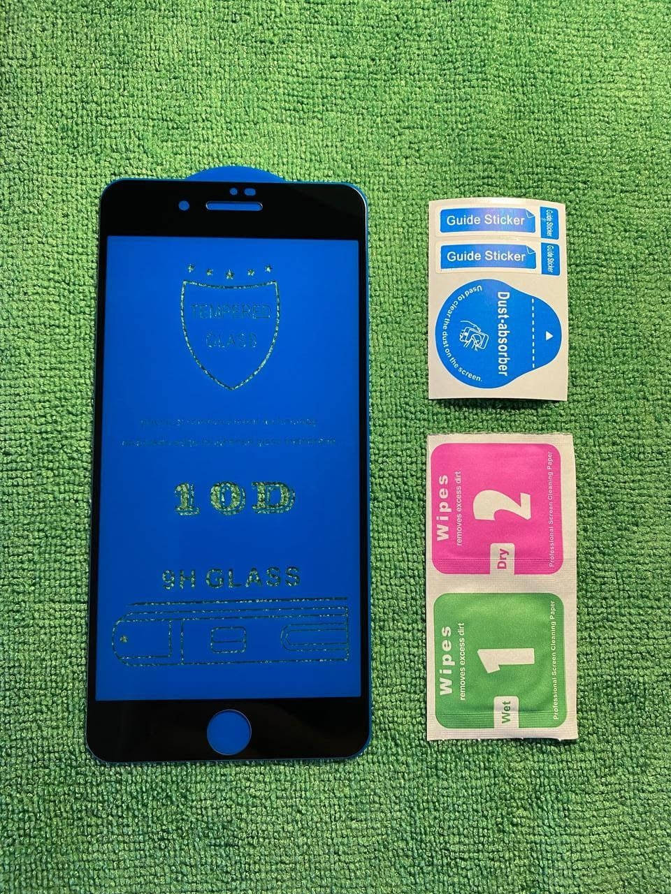 

Защитное стекло для IPHONE 7+ Black Full Glue 10D 9H на весь экран телефона клей по всей поверхности Черный