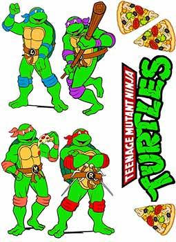 

Вафельная картинка Черепашки Ниндзя А4