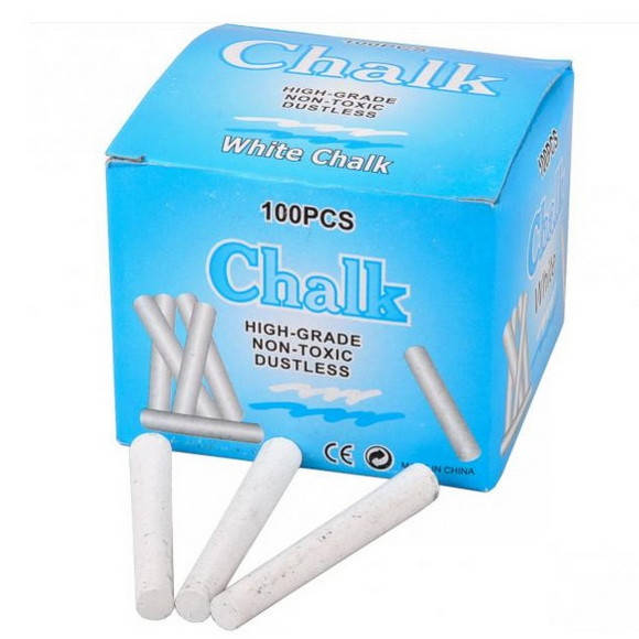 

Мел белый "Chalk", круглый.