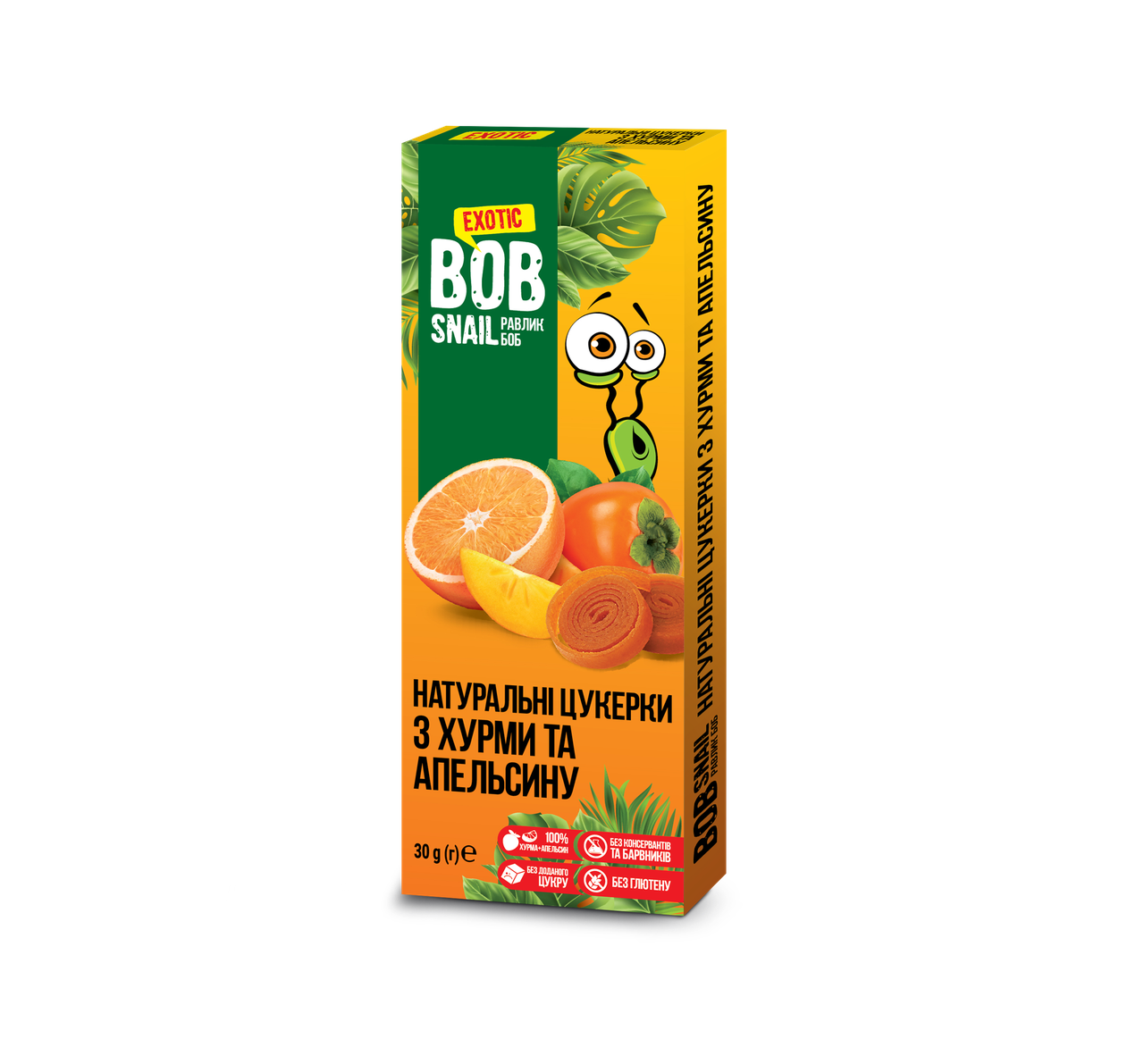 

Конфеты Хурма-Апельсин Равлик Боб 30г
