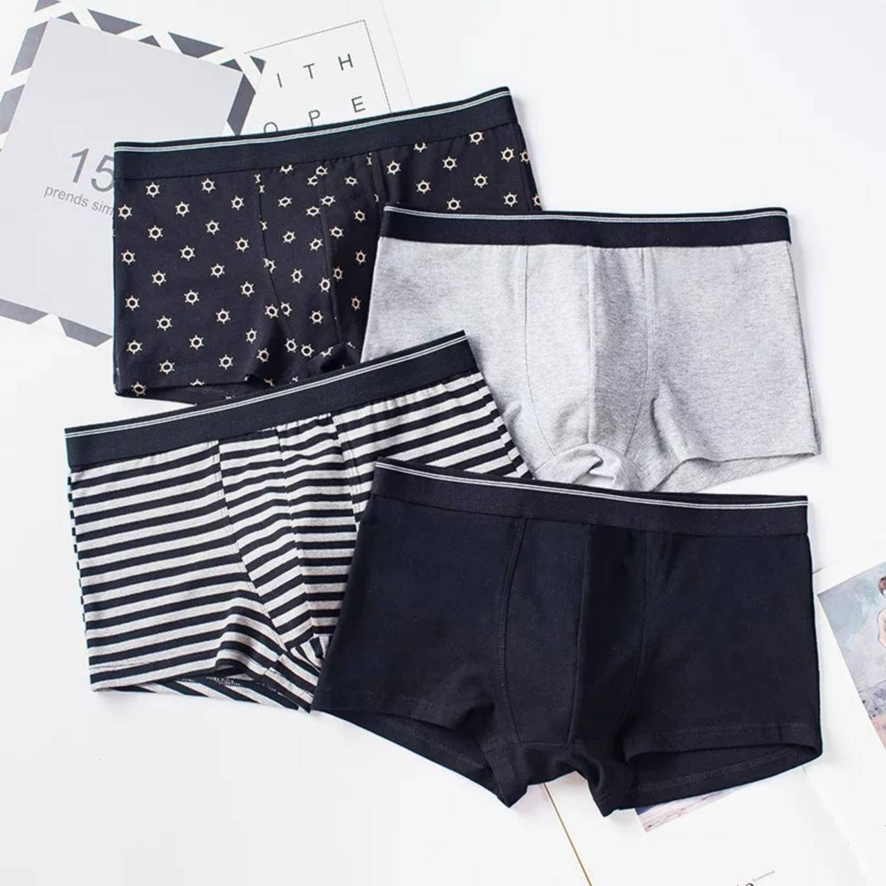 

Набор хлопковых мужских трусов 4 шт 1379 L