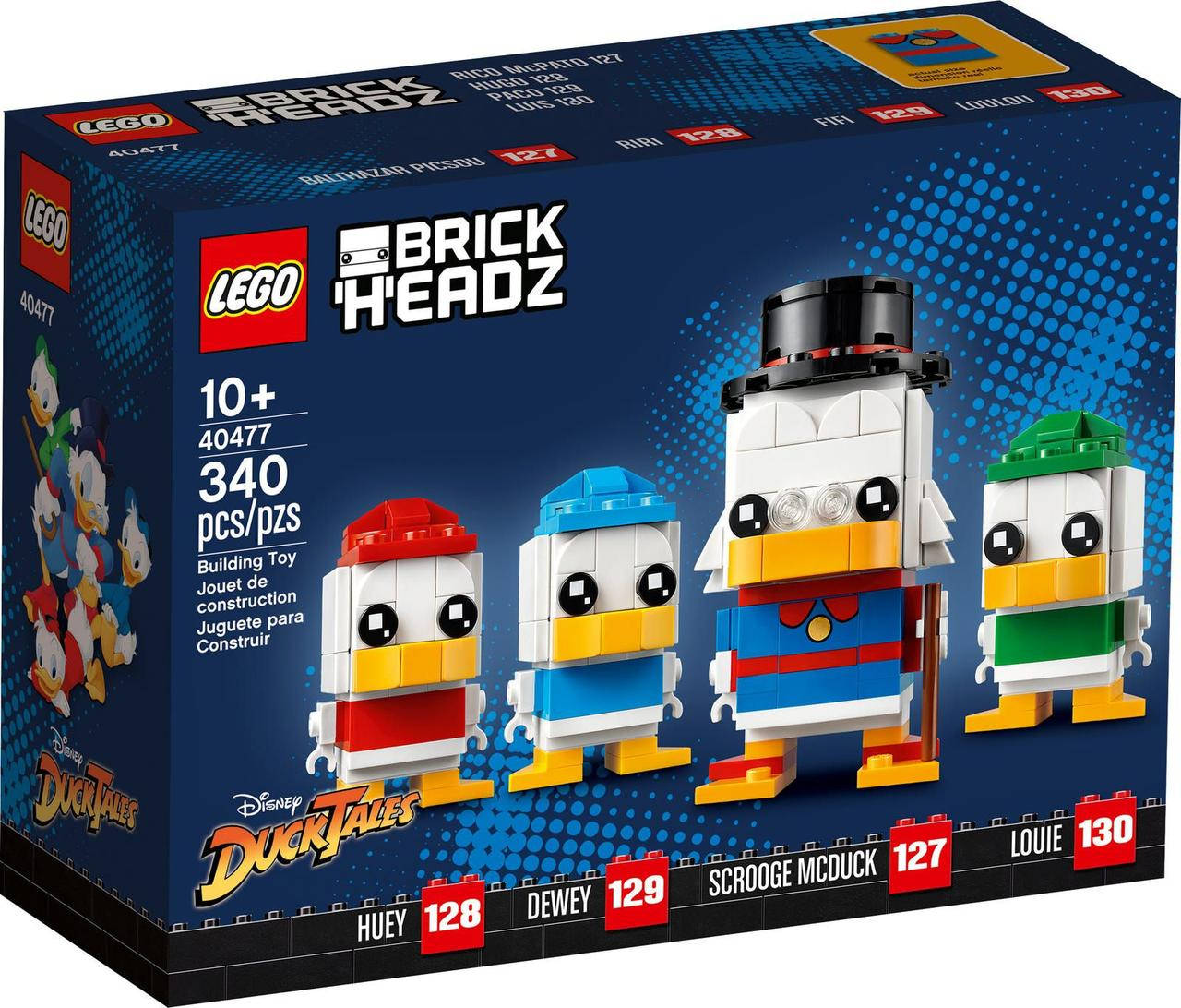 

LEGO® 40477 BrickHeadz - Скрудж МакДак, Хизио, Дизио и Зизио, Черный