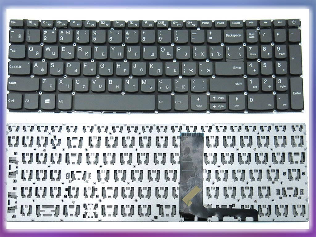 

Клавиатура для Lenovo IdeaPad 320-15 320-15ABR 320-15IAP 320-15AST 320-15IKB 320-15ISK 330-15IKB 330-15ICH, Черный