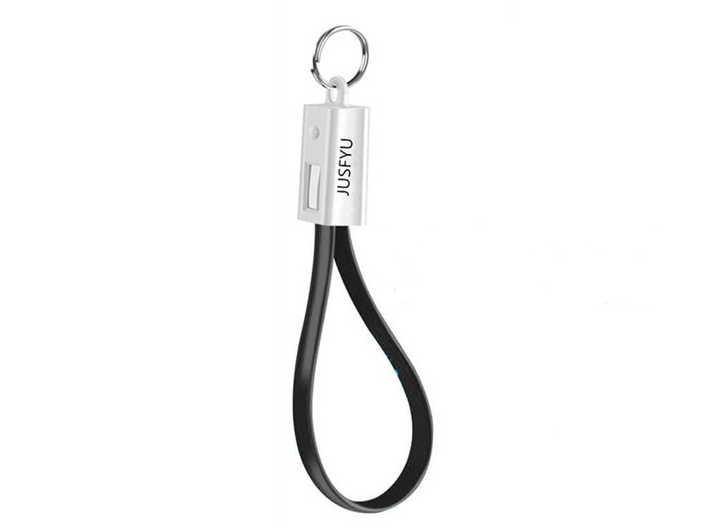 

Кабель брелок Jusfyu USB для зарядки Черный