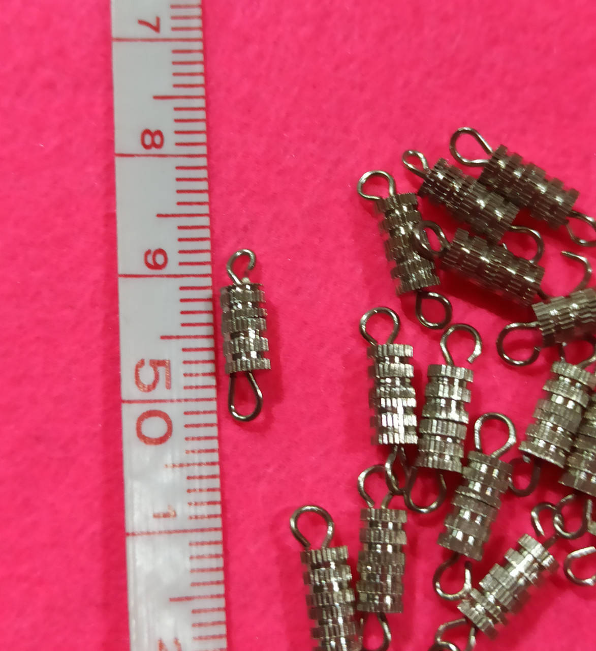 

Застежка-закрутка 20 шт цвет серебро