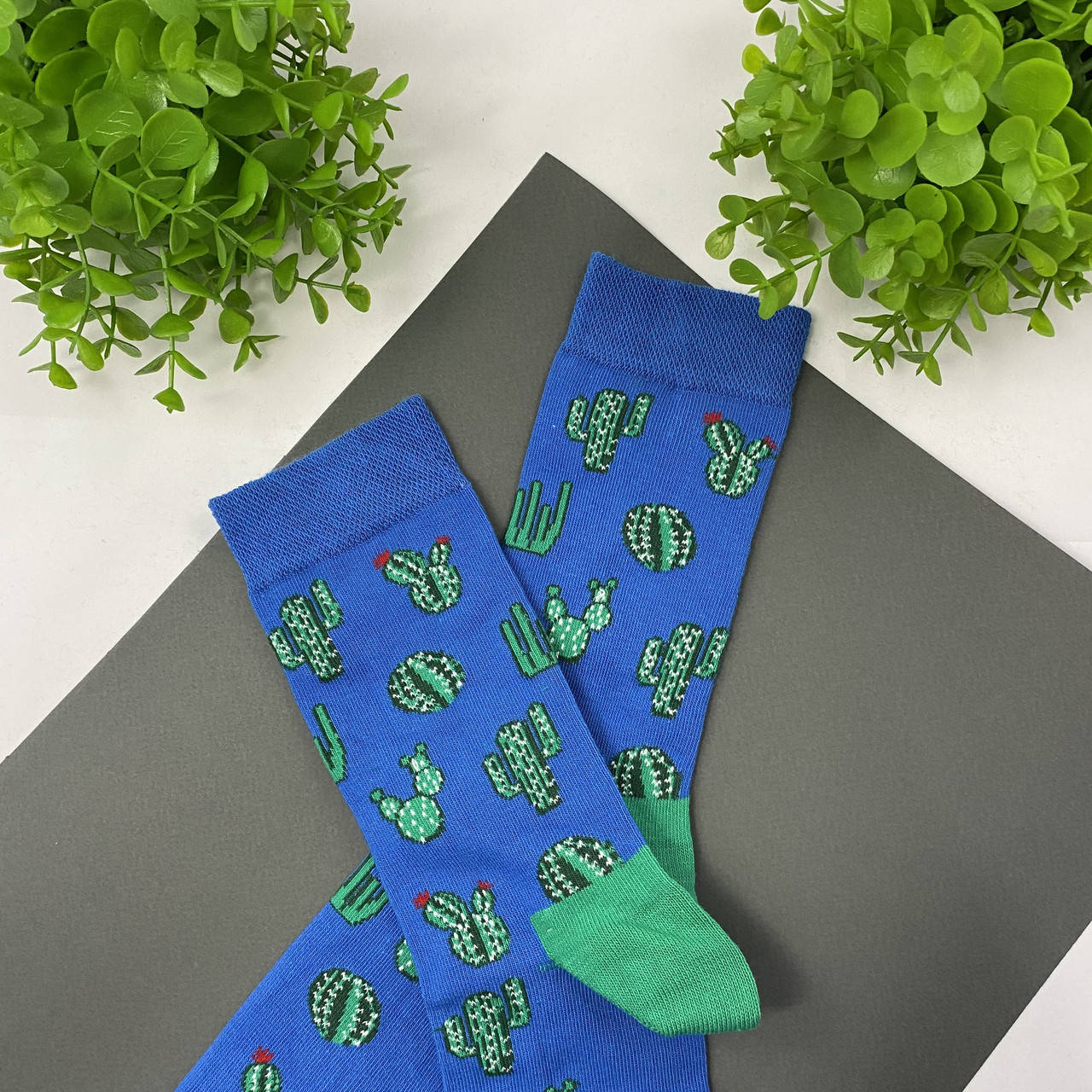 

Носки синие Кактус, Синий