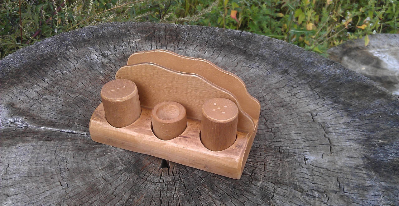 

Набор для специй из дерева №1