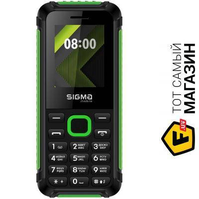 

Телефон Sigma Mobile X-style 18 Track Black/Green, Черный