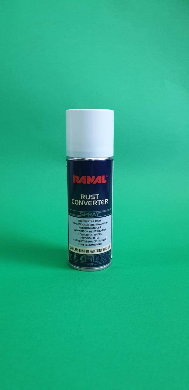 

Ranal Rust converter преобразователь ржавчины и епоксидный грунт в аэрозоли 200 мл.