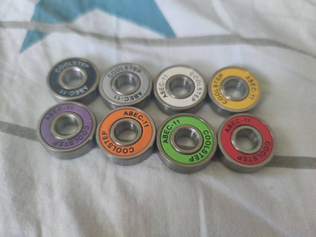 

Подшипники Abec 11 coolstep, набор 8 штук для роликов, скейта, лонгборда