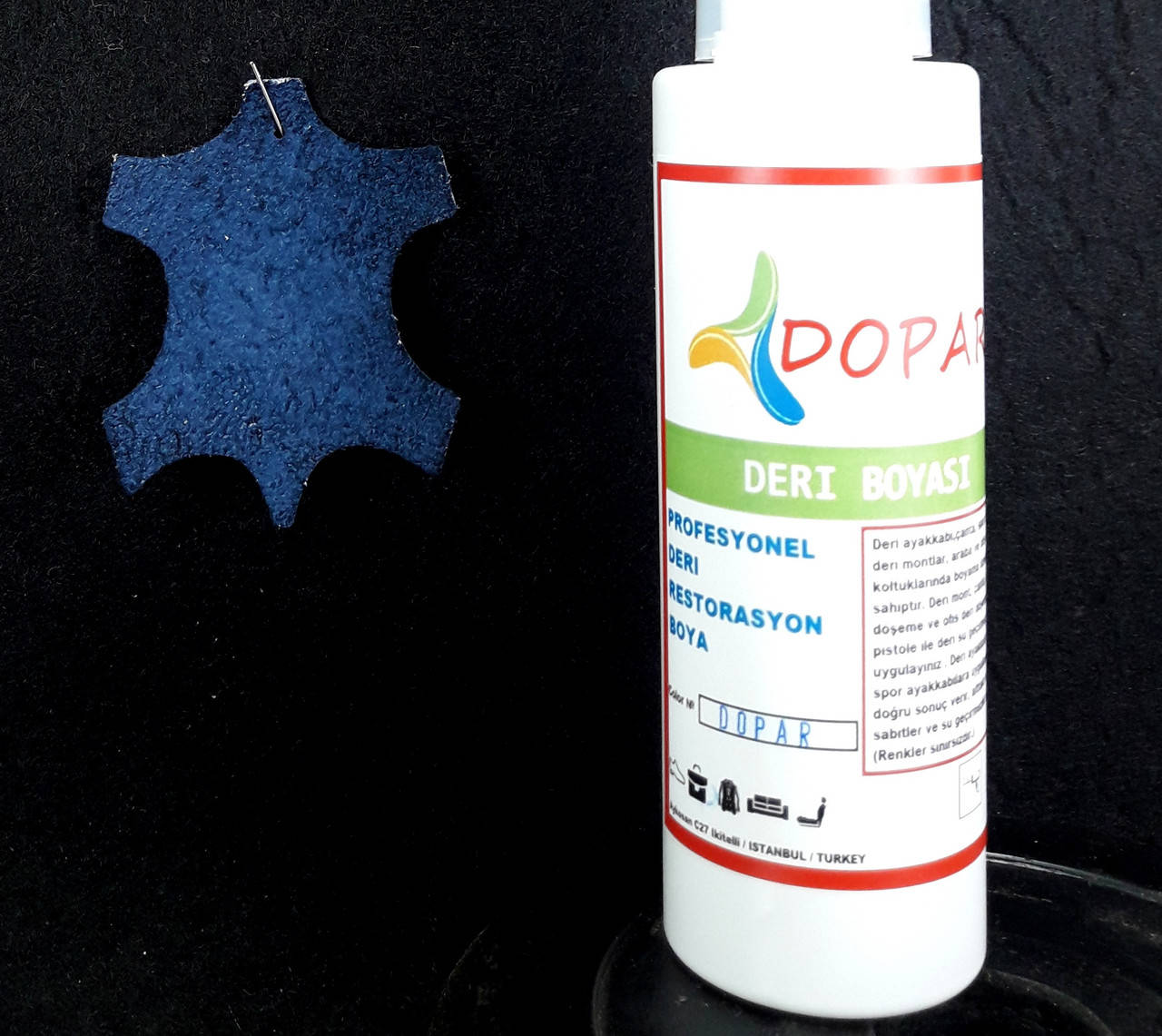 

Краска для замши велюра нубука Dopar Темно Синий