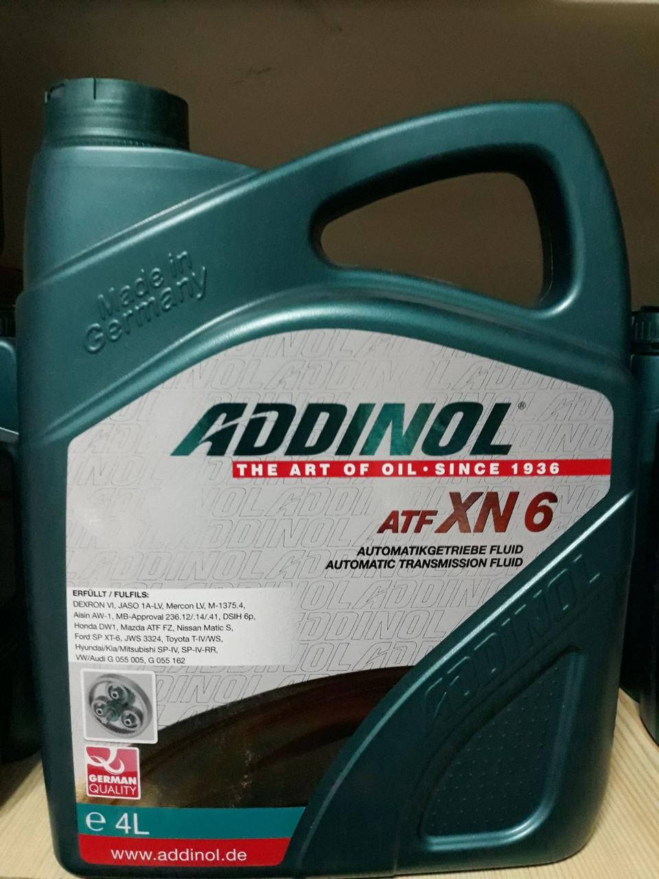 

Масло трансмиссионное Addinol ATF XN6 4л