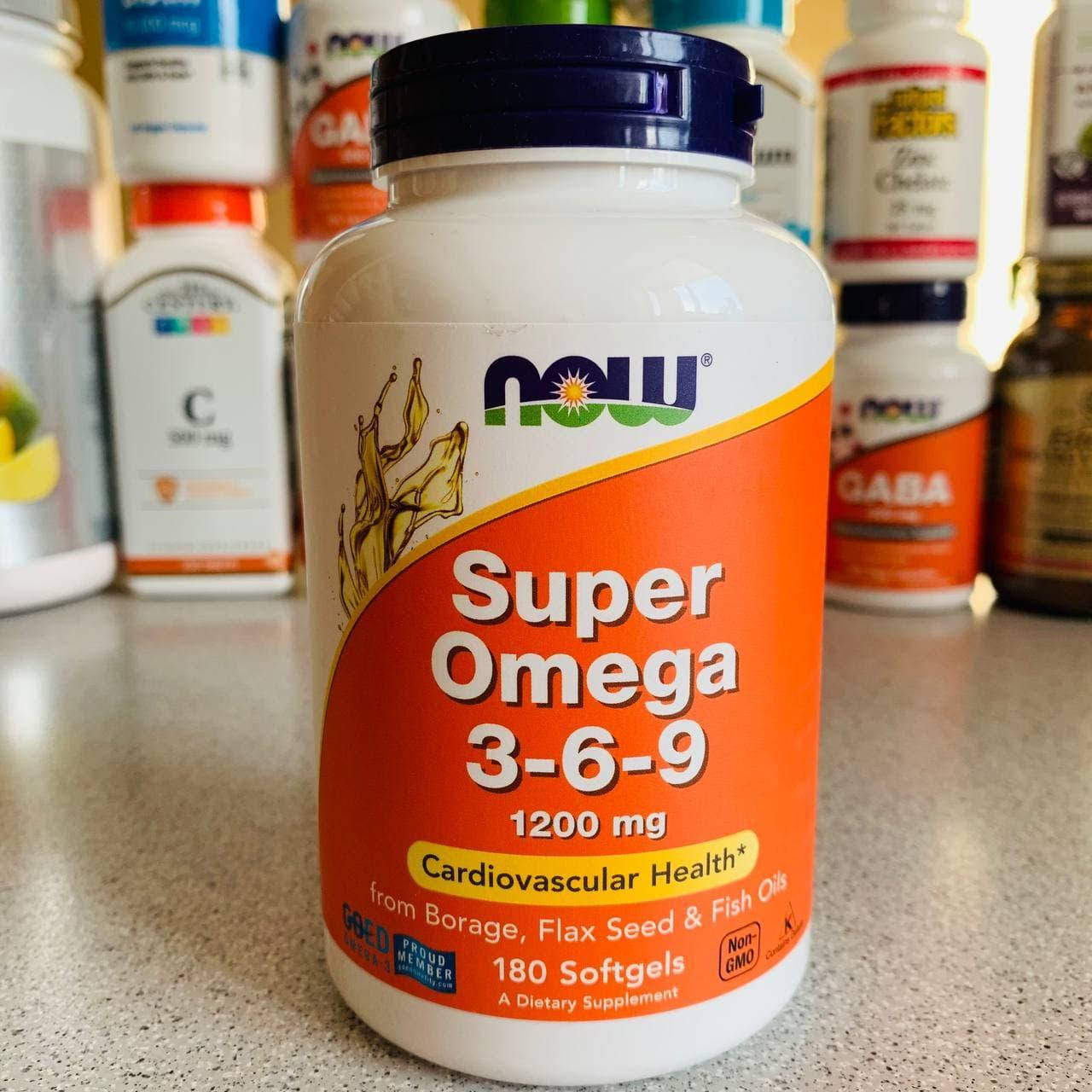 

Now Foods, Super Omega 3-6-9, Супер Омега-3-6-9, 1200 мг, 180 шт