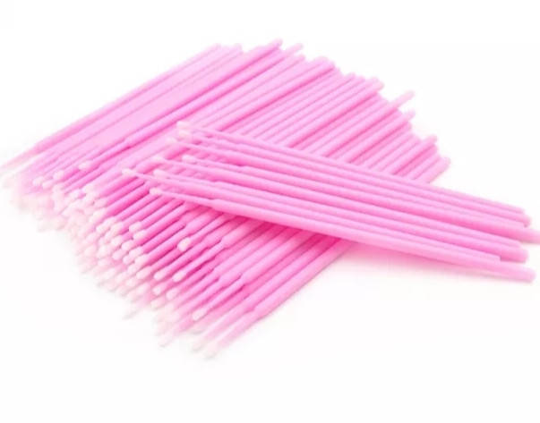 

Микробраши в пакете100 шт (розовый)