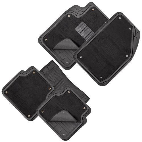 

Автомобильные Коврики PVC съемный войлок 5шт./компл. черные 74x50 47x50 23x50, Черный