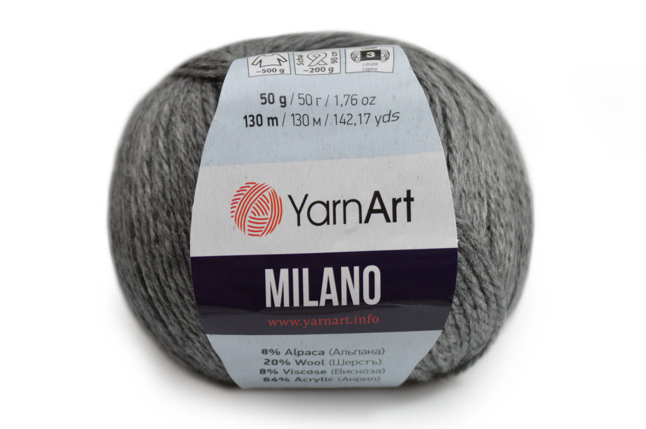 

YarnArt Milano, Темно-серый №868