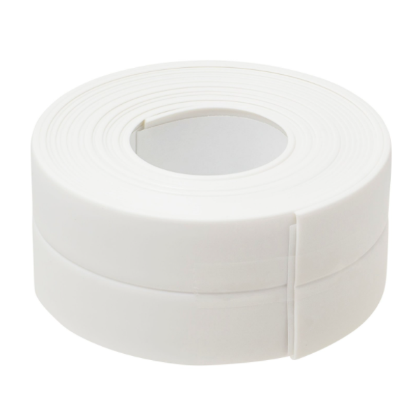 

Самоклеящаяся водонепроницаемая бордюрная лента для ванной, кухни и туалета 3 метра белая 36мм, Белый
