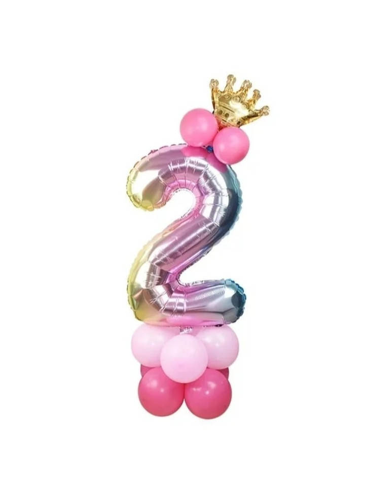 

Цифра"2"градиент на стойке .76 см.