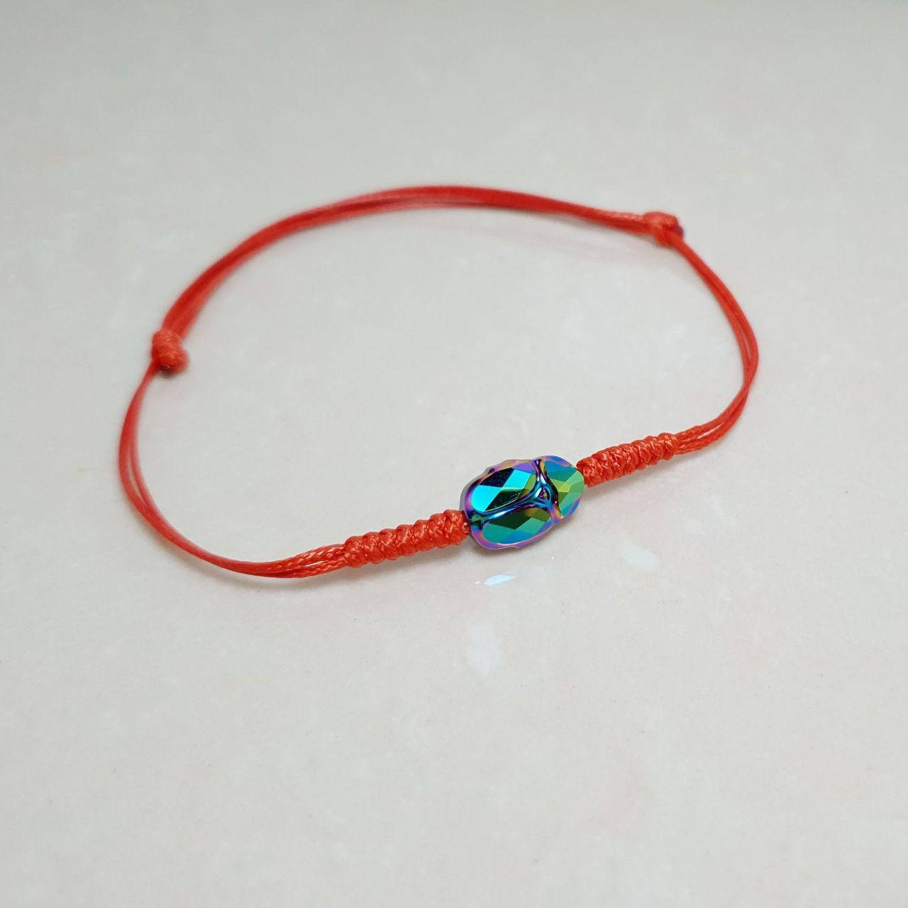 

Браслет плетеный "Скарабей" Green Swarovski - качество ТОП!!!