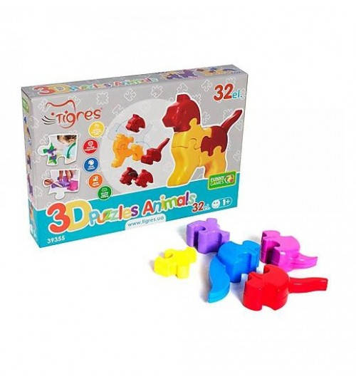 

Пазли 3D "Тваринки" 32 ел., Tigres 39355
