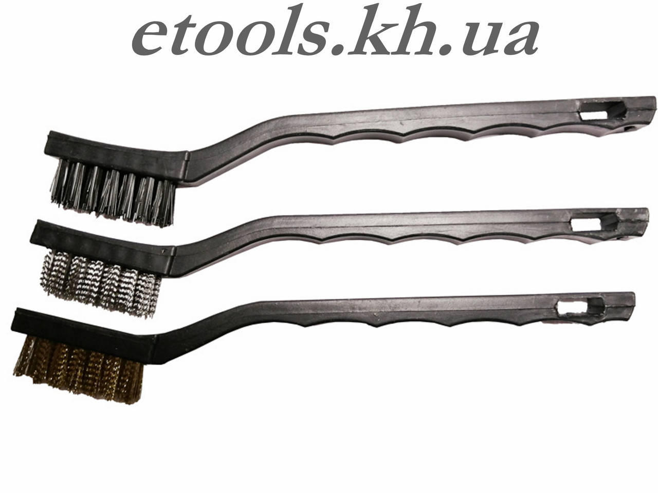 

Набор щеток, 3 шт., металлические с пластмассовой ручкой, малые MTX 748609