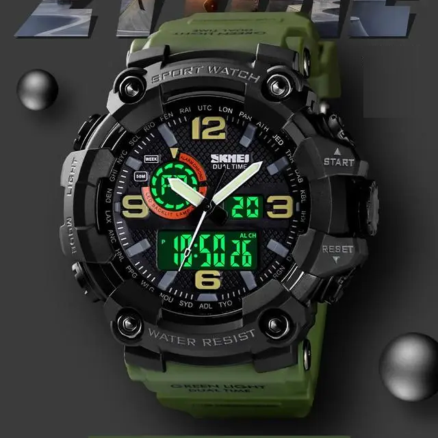

Водонепроницаемые часы армейские противоударные с подсветкой Skmei оригинал