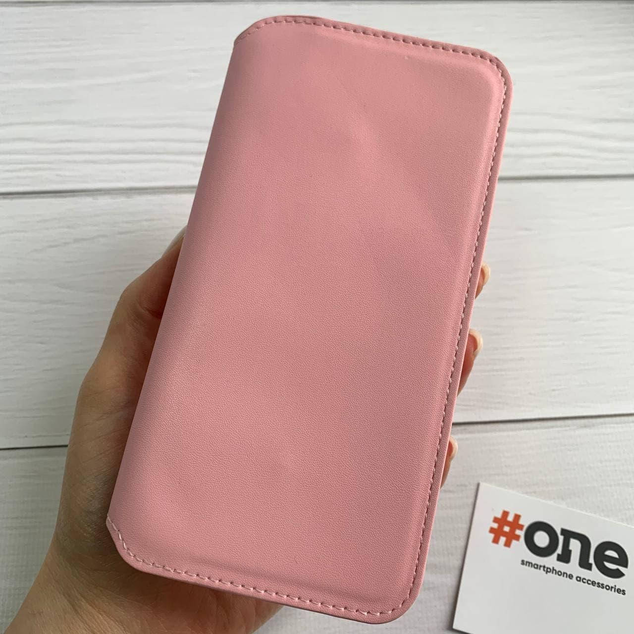 

Чехол книга для iPhone 7 Plus кожаный с карманом чехол книжка на телефон айфон 7 плюс розовая THR, Розовый