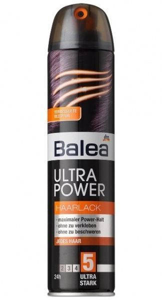

Лак для волос Balea ultra power № 5 (экстра сильной фиксации) 300 мл