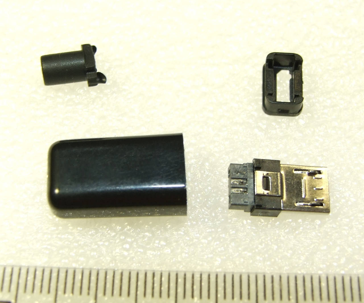 

JC001 Штекер micro usb разъем коннектор роз'єм питания зарядки 5к папа microusb Черный