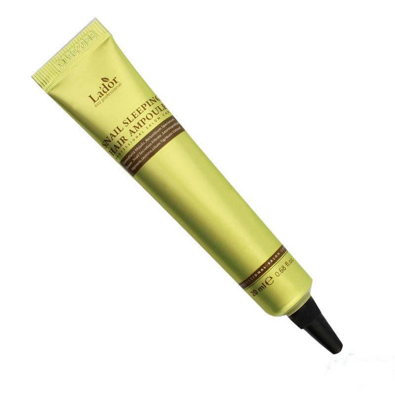 

Lador Ночная восстанавливающая сыворотка для поврежденных волос Snail Sleeping Hair Ampoule 20ml, 1 шт
