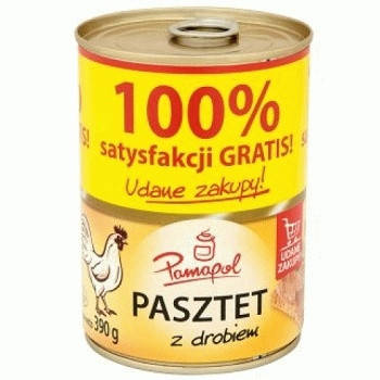 

Паштет куриный Pamapol Pasztet z Drobiem 390 g.