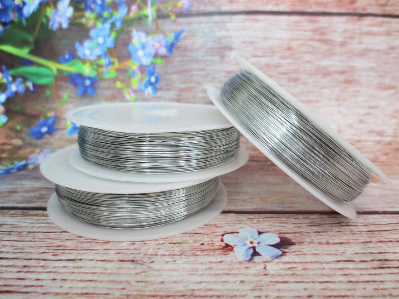 

Флористическая проволока 0,3 мм, 50 м, цвет серебристый