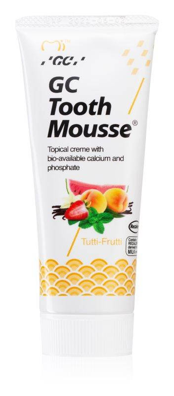 

Ремінералізуючий захисний крем для чутливих зубів без фтору Tooth Mousse