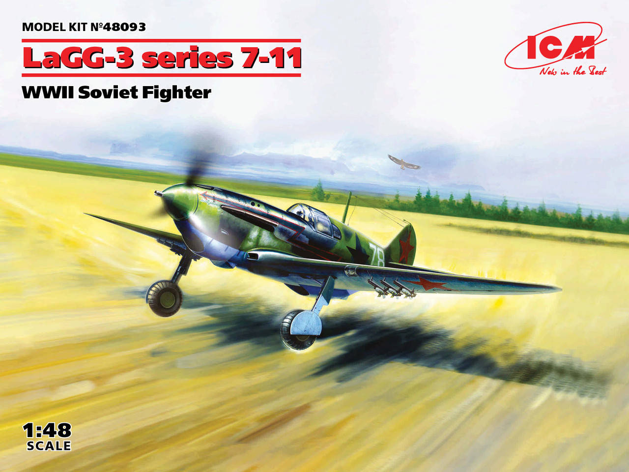 

Истребитель ЛаГГ-3 серия 7-11. Сборная модель в масштабе 1/48. ICM 48093