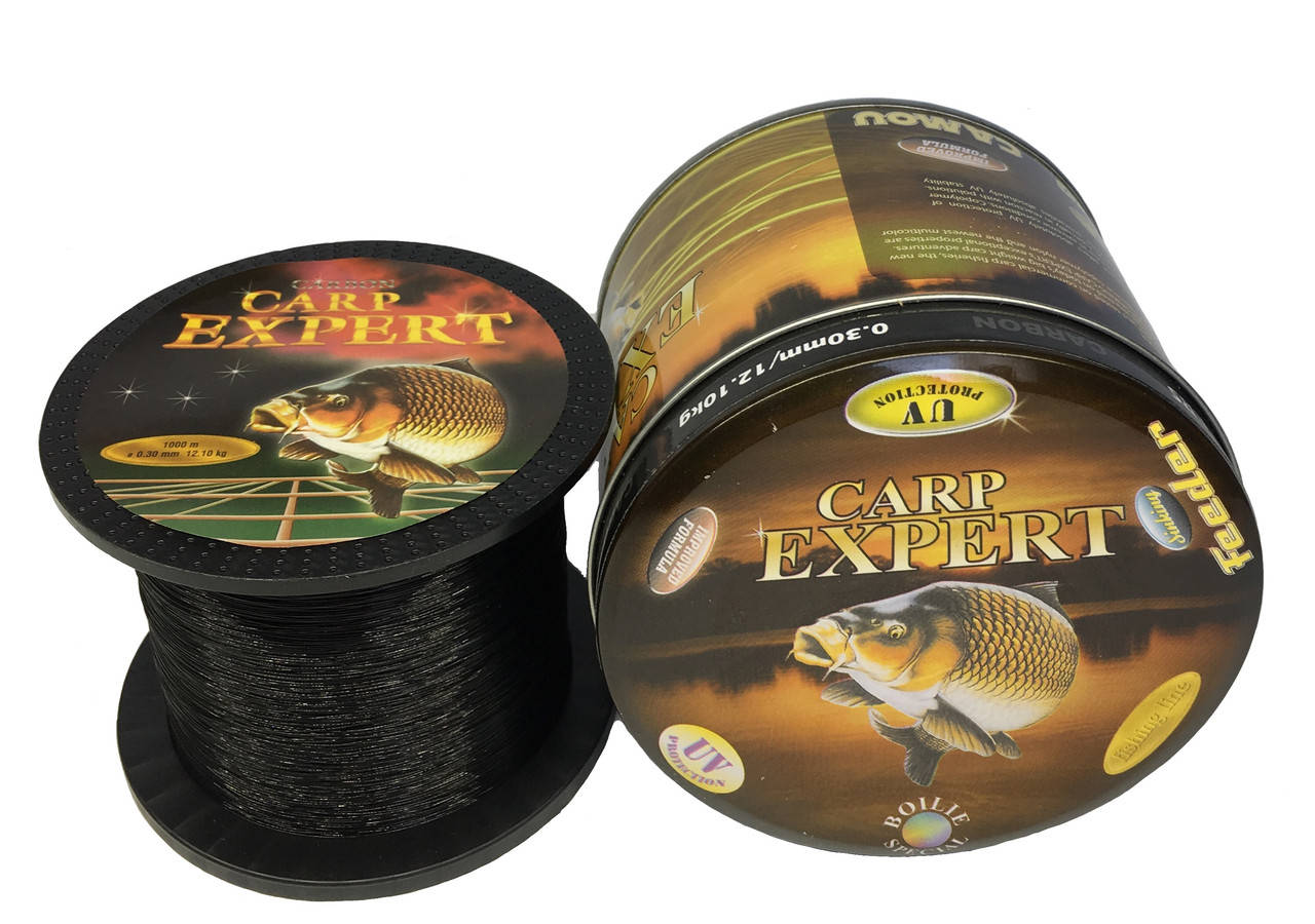 

Леска рыболовная Carp Expert Carbon 1000 м 0.30, Черный