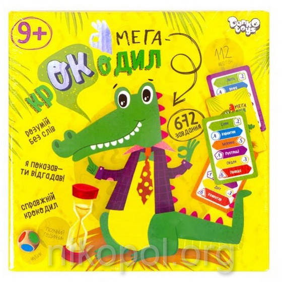 

Игра викторина "МЕГА крокодил" УКР, Danko Toys ДТ-МН-14-24