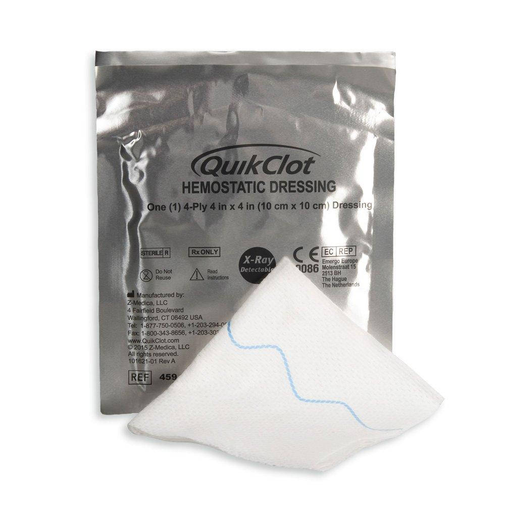 

Гемостатическая салфетка QuikClot Hemostatiс Dressing 4х4 Exp.2024