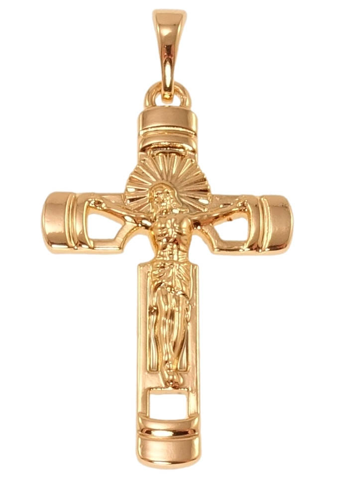 

Кулон Xuping Позолота 18K "Декоративный Крест с Распятием"