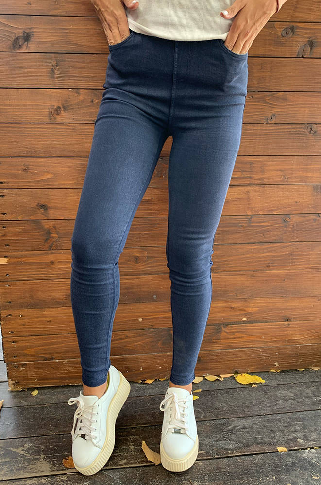 

Джеггинсы женские синие 124198M 3XL